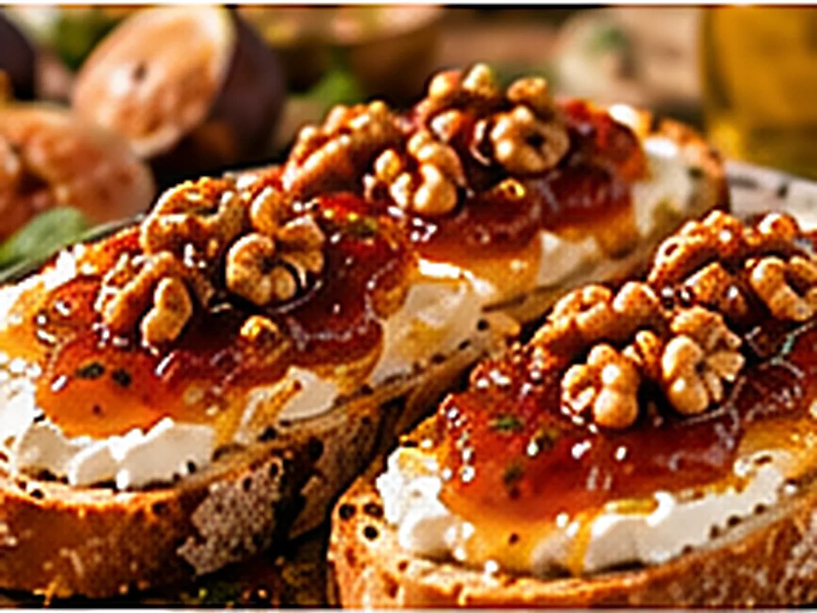 Fig Jam, Labneh & Walnut Toast
